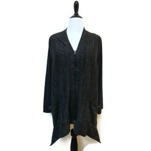 LOGO Lounge by Lori Goldstein Zip Jacket